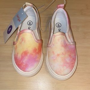 Cat & Jack Toddler Girl's Size 6 Alexus Slip-On Sneakers tie dye new in box